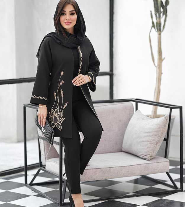 مانتو مزونی مجلسی شیک با طراحی خاص و لوکس